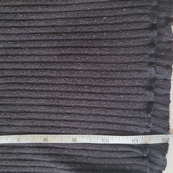 SHEIN Ribbed Knit Crop Top Short Sleeve  Lettuce Trim Black 11-12 Yr Old - Picture 8 of 10